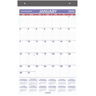 Picture of Calendar Pad-Desk/Wall Monthly Repositionable Large Eng.2022