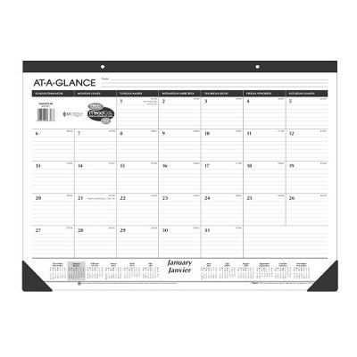 Picture of Calendar Pad-Desk Monthly 22x17 Bilingual 2022