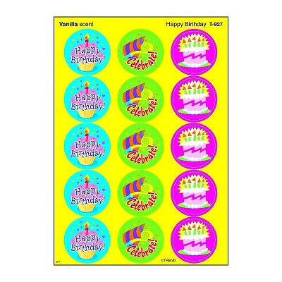 Picture of Stickers-Stinky Stickers, Happy Birthday (Vanilla Scent)