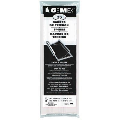 Picture of Report Cover Spines-11", 1/4" Capacity, White 25/Pack