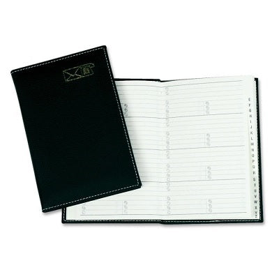 Picture of Address Book-5.5x3.5 84 Page Black Leather-Like